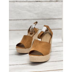 Sun + Stone Women's Fey Espadrille Dress Sandals - Cognac 8M